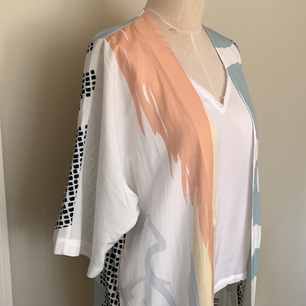Chico’s Abstract kimono duster - Picture 3 of 11